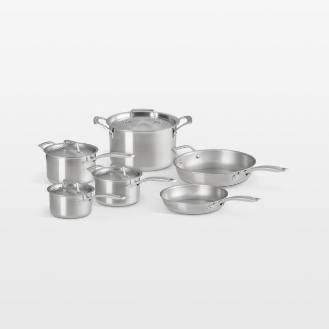 Le Creuset ® Essential Stainless Steel 10-Piece Cookware Set - Image 0