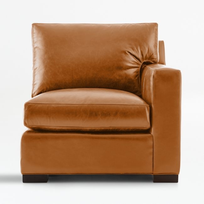 Axis Leather Right-Arm Chair Sectional Piece - Image 0