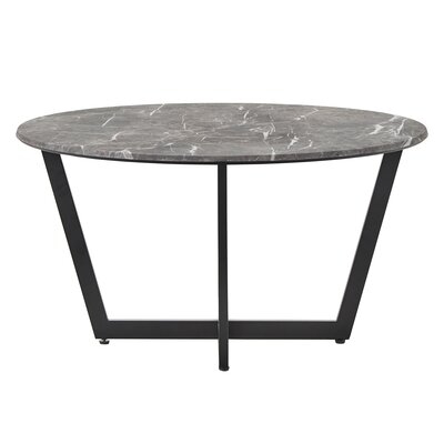 GREY FAUX MARBLE TOP COFFEE TABLE - Image 0
