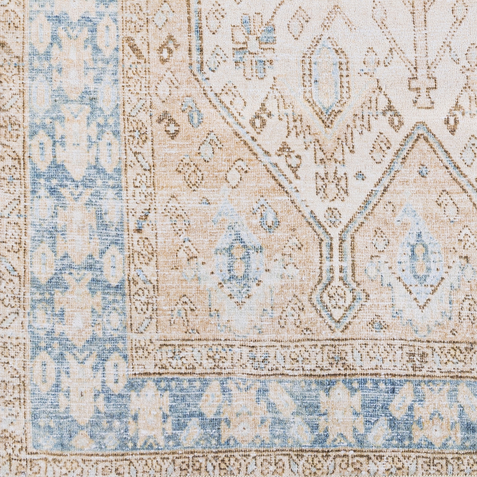 Regen Beige Indoor 7'5" x 9'5" Machine Woven Rug - Image 1