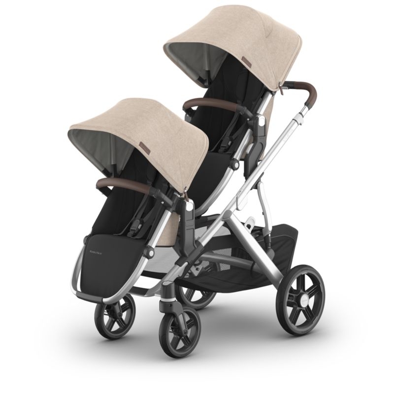 UPPAbaby ® RumbleSeat V3 Declan Oat Melange with Silver Frame Baby Stroller Seat - Image 1