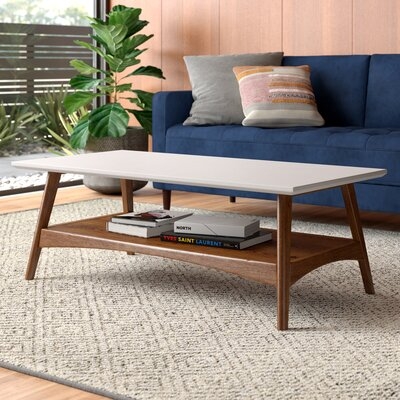 Parker 4 Legs Coffee Table with Storage - Image 1