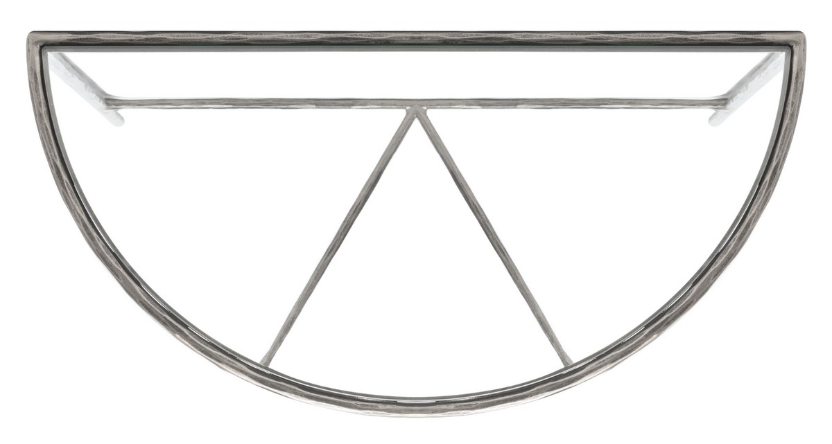 Jessa Forged Metal Console Table - Silver - Image 4