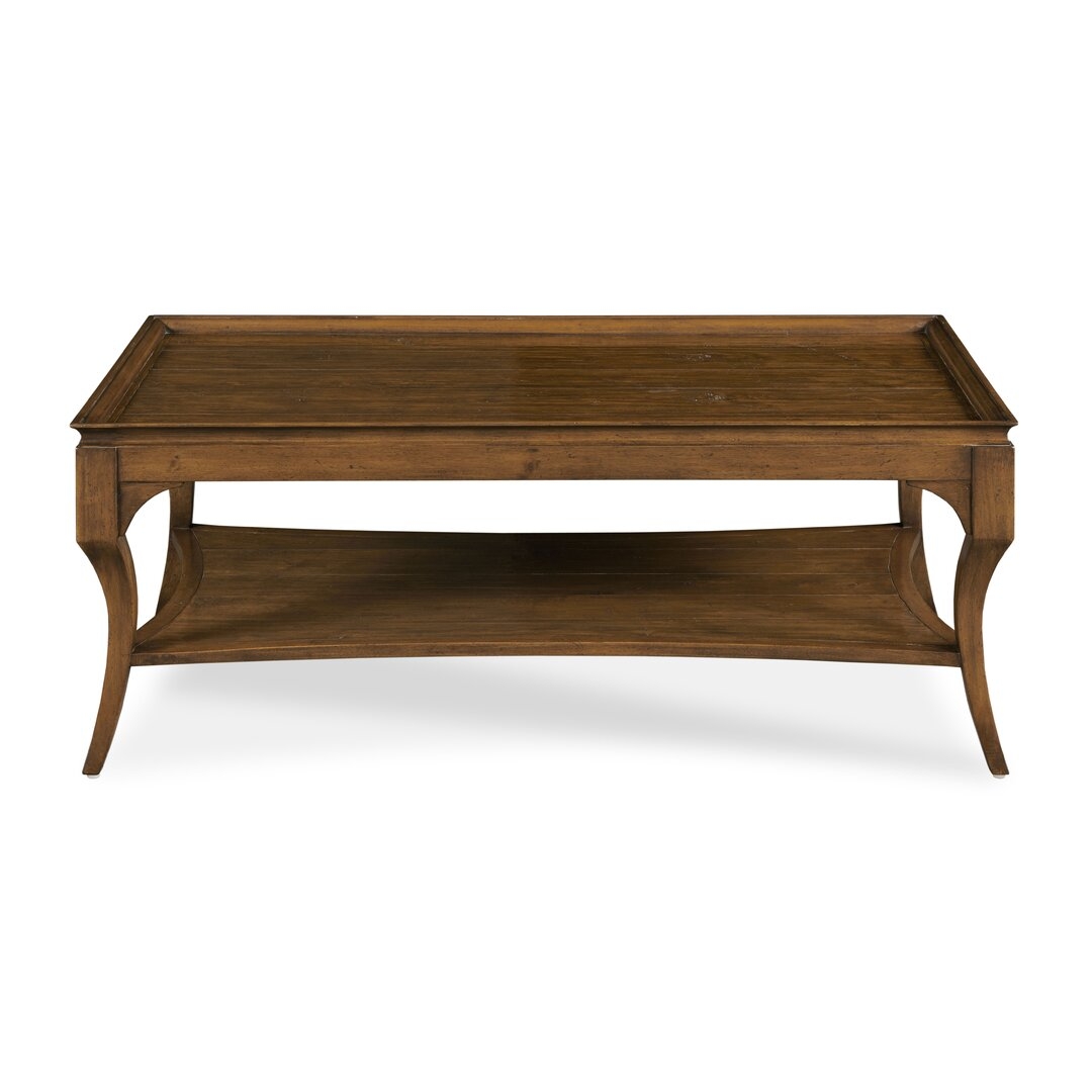 "Century Hamilton Solid Wood 4 Legs Coffee Table with Storage" - Image 0