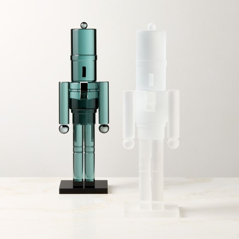 Frosted Acrylic Christmas Nutcracker 11.5" - Image 2