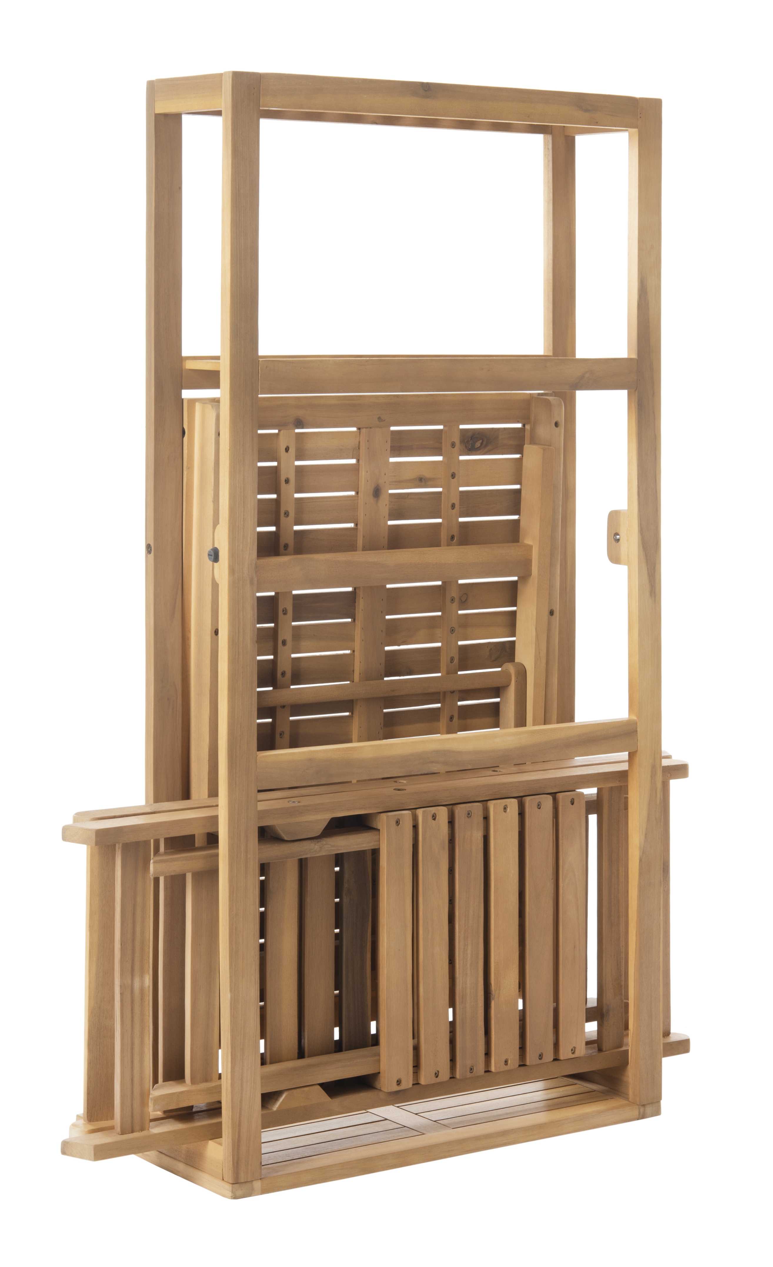Griffen Balcony Dining Cabinet Set - Natural - Safavieh - Image 2