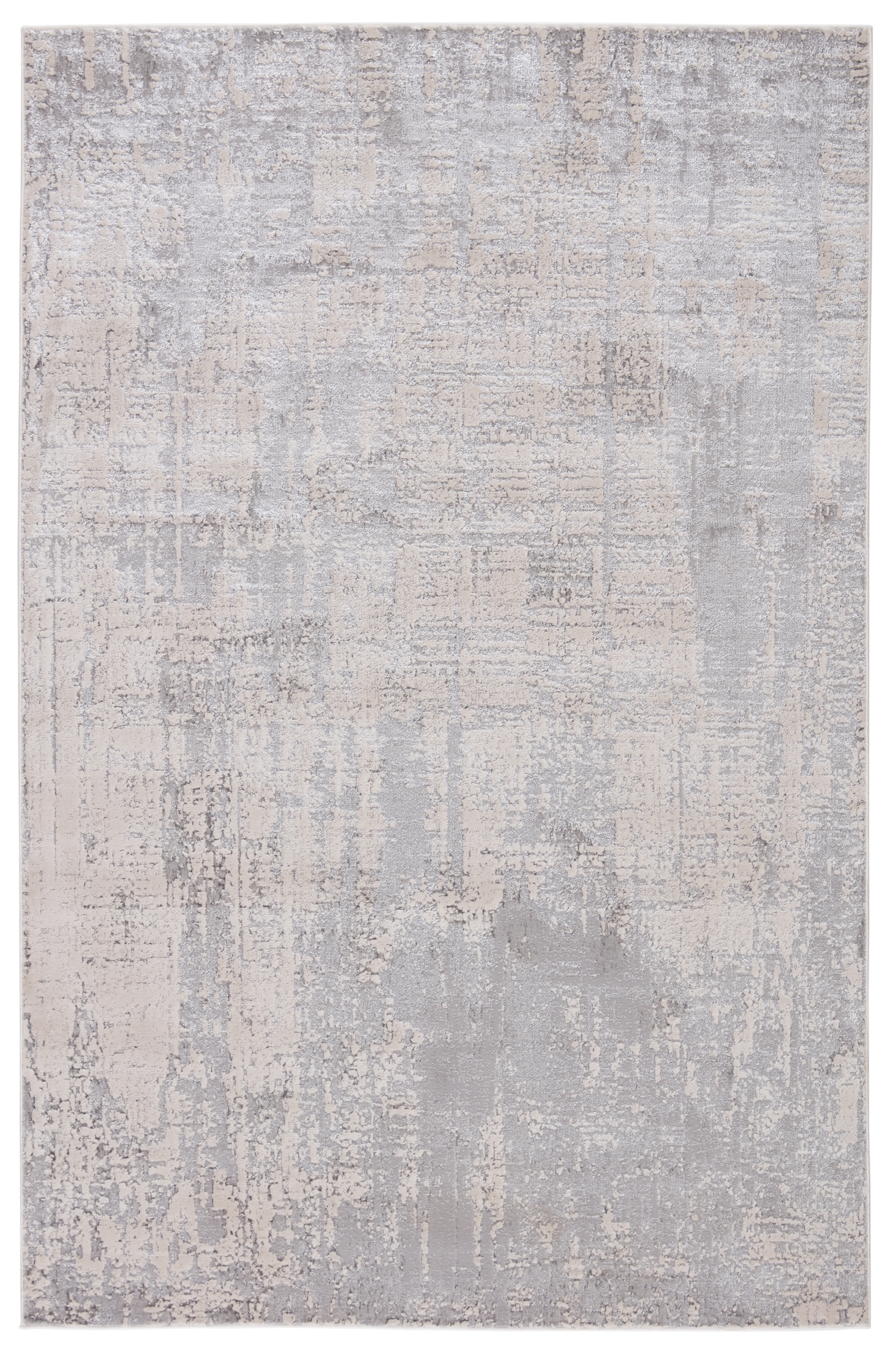 Calibra Abstract Gray/ Silver Area Rug (9'6"X13') - Image 0