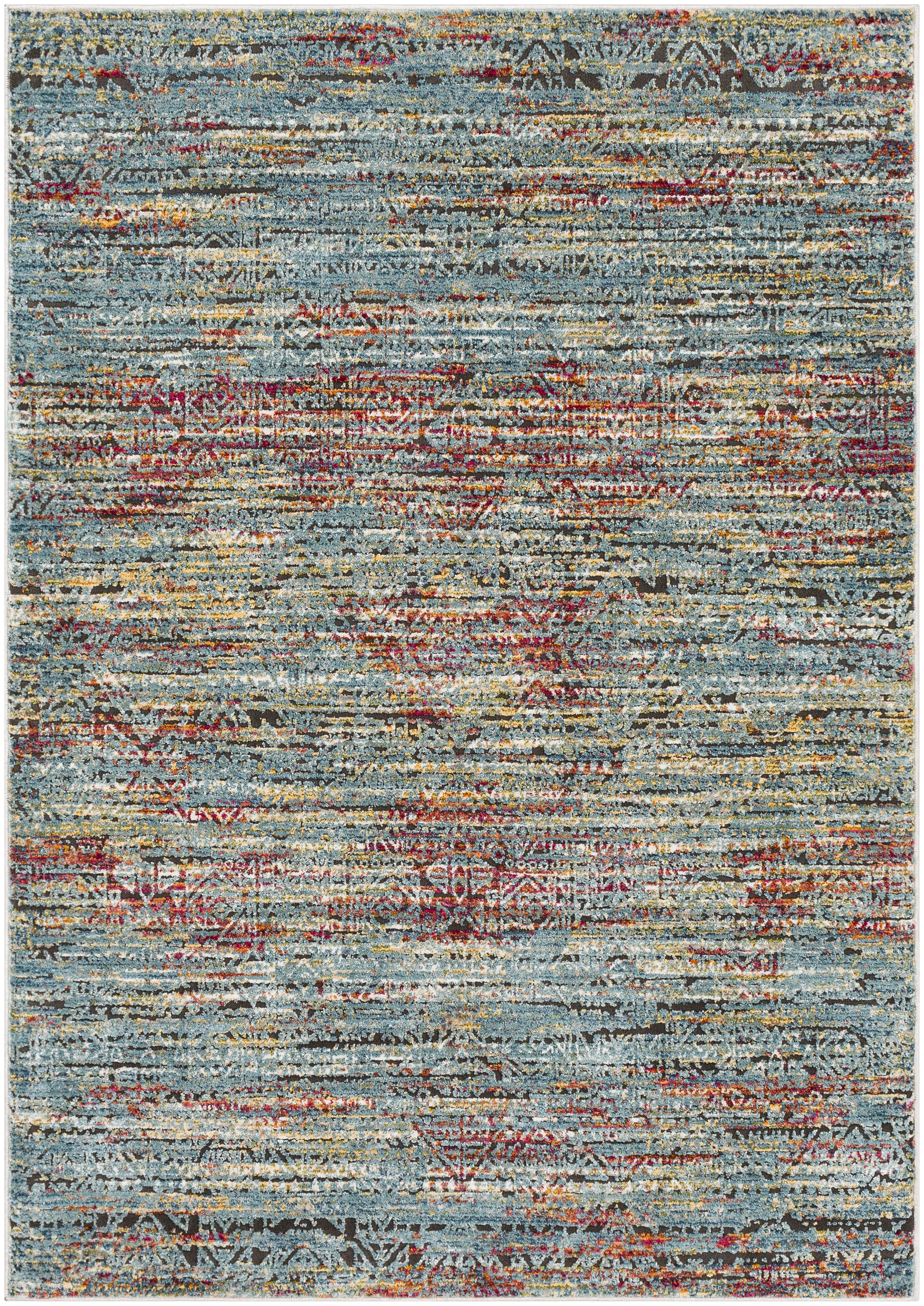 Herati Blue Indoor 2' x 2'11" Machine Woven Rug - Image 0