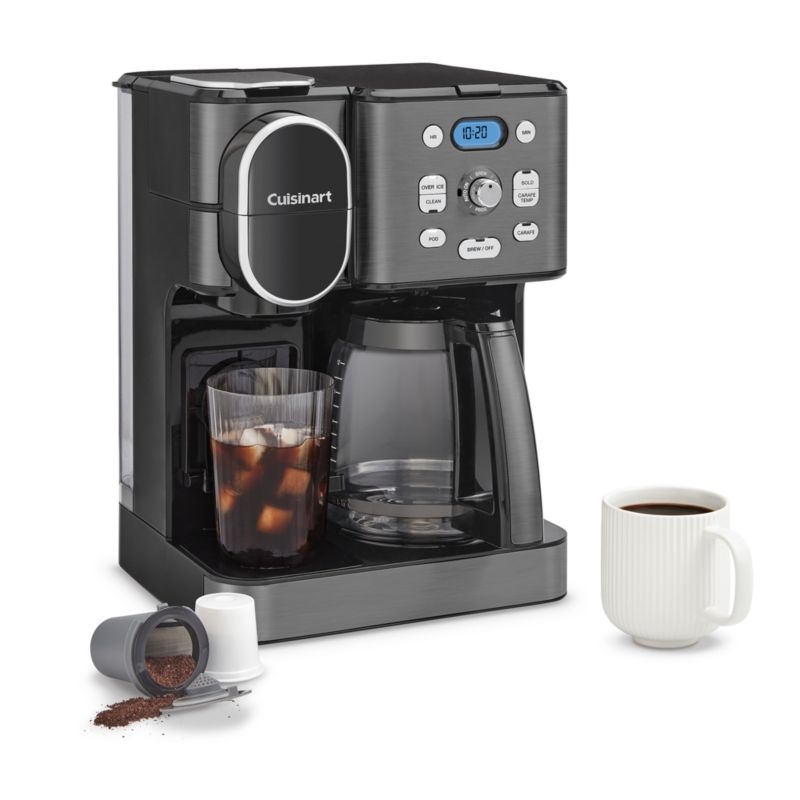 Cuisinart ® Coffee Center ® Black Stainless Steel 12-Cup Coffee Maker and Single Brewer - Image 2