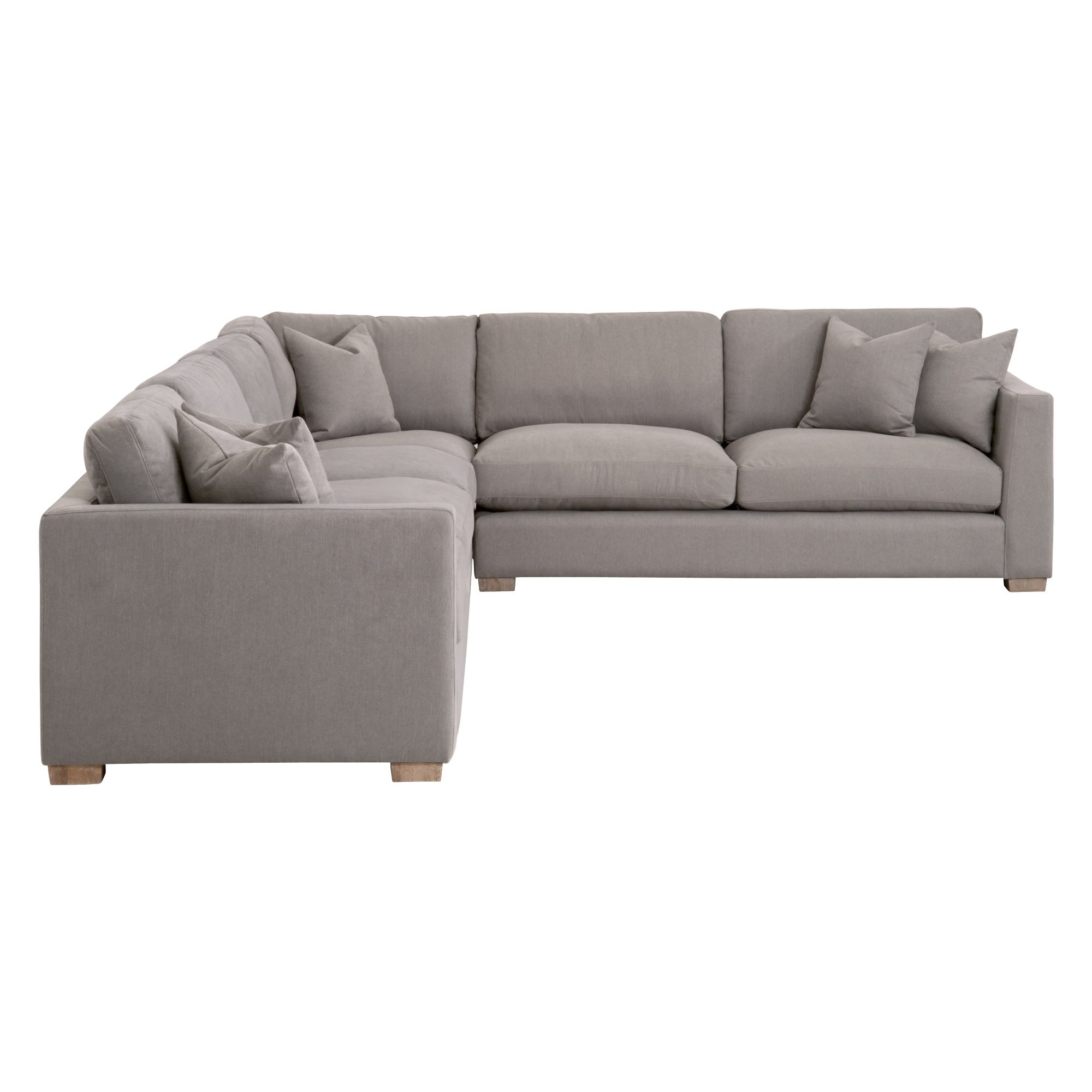 Hayden Modular Taper 2-Seat Left Arm Sofa, LiveSmart Peyton-Slate, Natural Gray Oak - Image 12