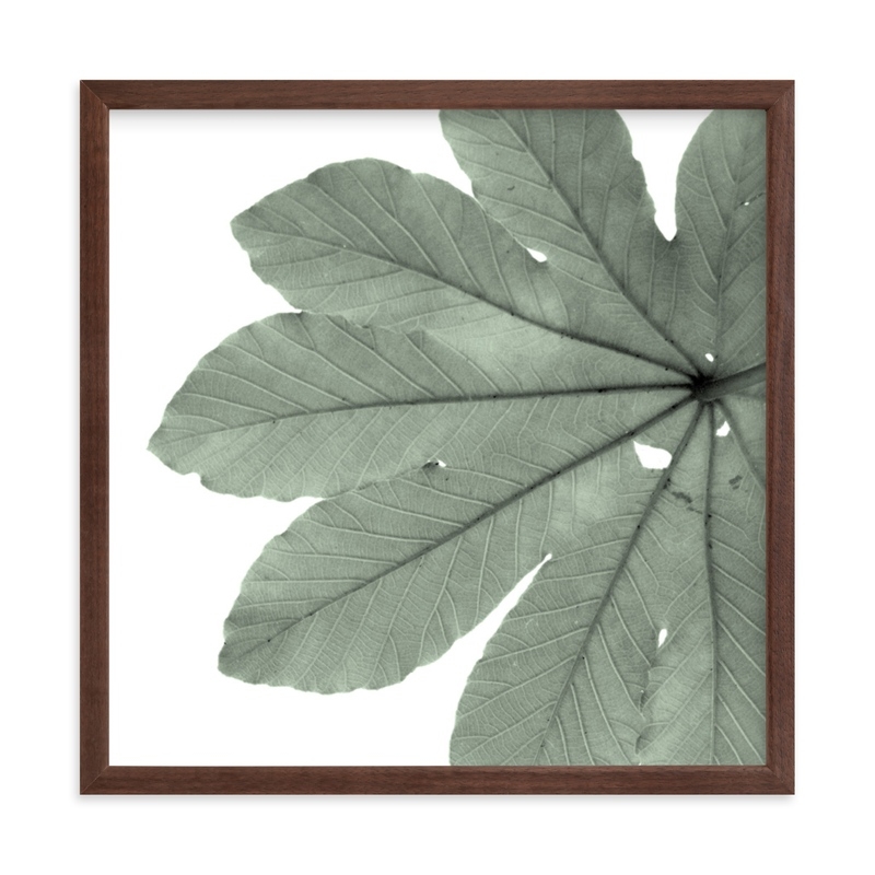 Leaf In Green Art Print - Image 0