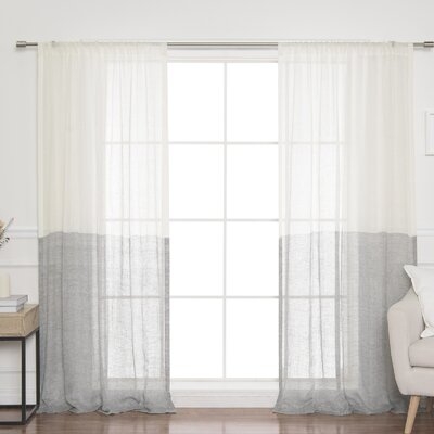 Renfro Linen Room Darkening Rod Pocket Single Curtain Panel - Image 0