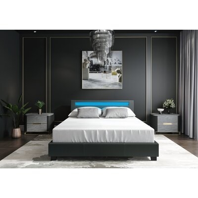 Aughe Upholstered Low Profile Platform Bed - Image 0