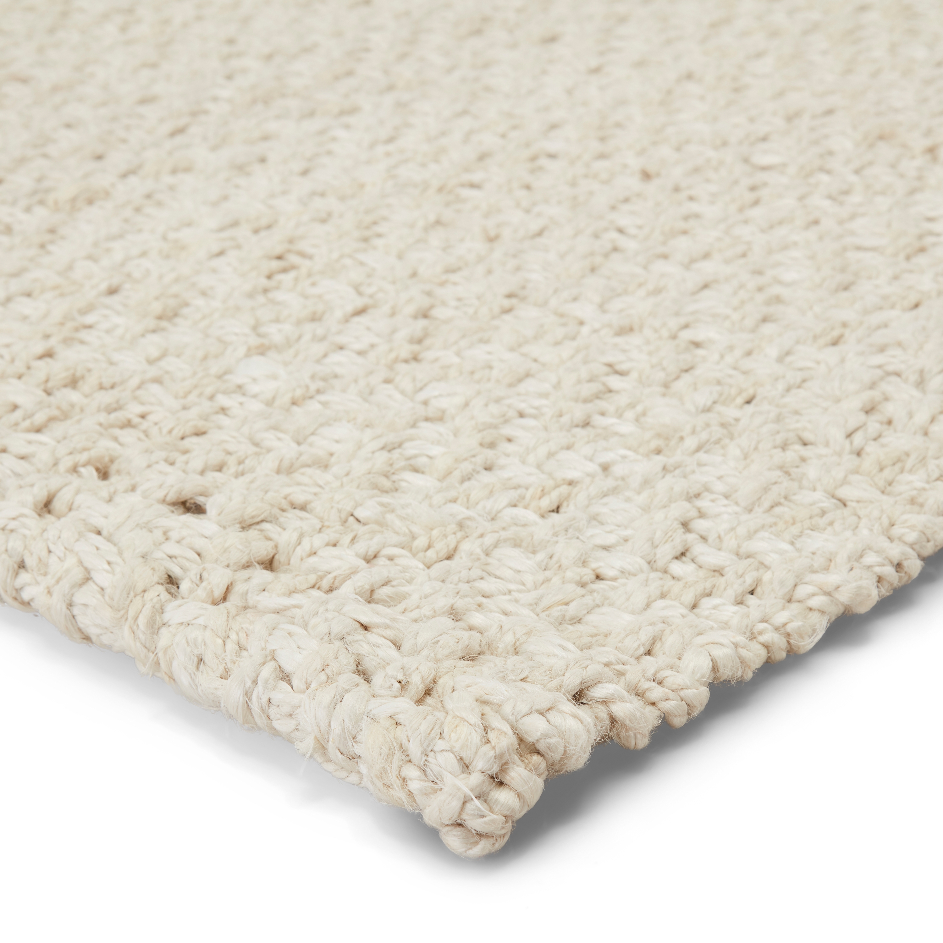 Tracie Natural Solid White Area Rug (6'X9') - Image 1