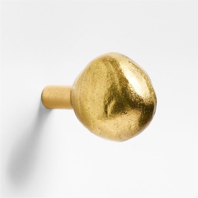 Forged Brushed Brass Cabinet Knob - Image 0