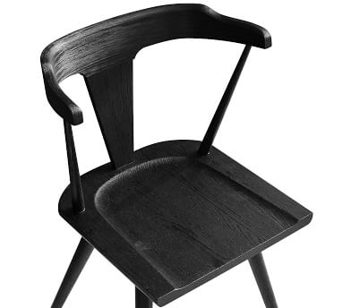 Westan Wood Dining Chair, Black - Image 3