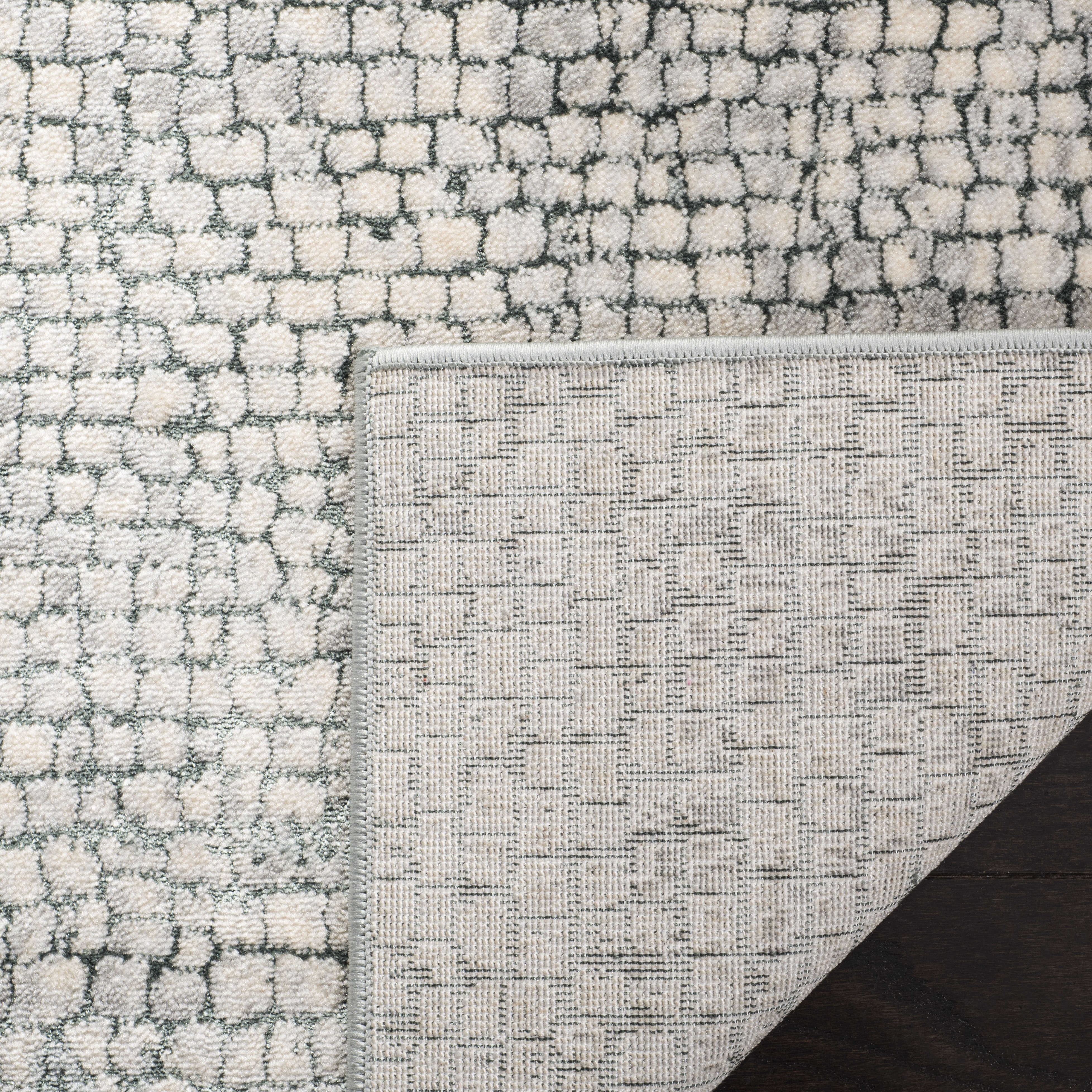 Arlo Home Woven Area Rug, MAR410W, Light Sage,  6' 7" X 6' 7" Square - Image 2