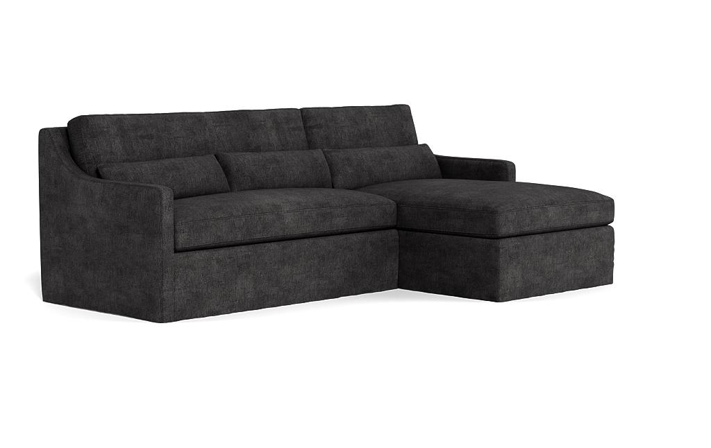 Ella Slipcovered 3-Seat Right Chaise Sectional - Image 1