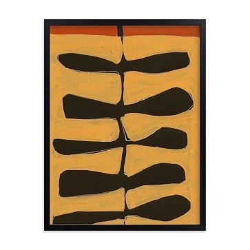 Leaves and a Stem No. 2, 16"x20", Black Wood Frame - Image 3