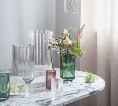 Lyngby Blue Glass Vases, Mini - Image 2