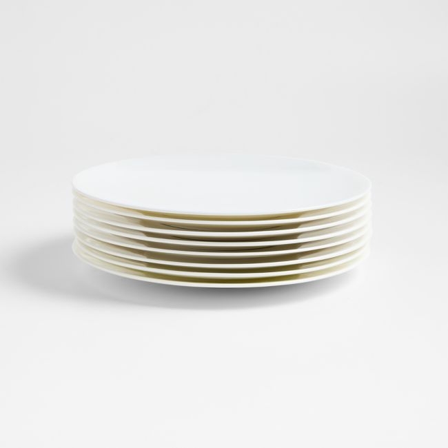 Bennett White Bone China Salad Plates, Set of 8 - Image 0