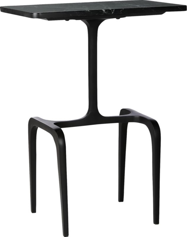 Oxford Black Marble Side Table - Image 2