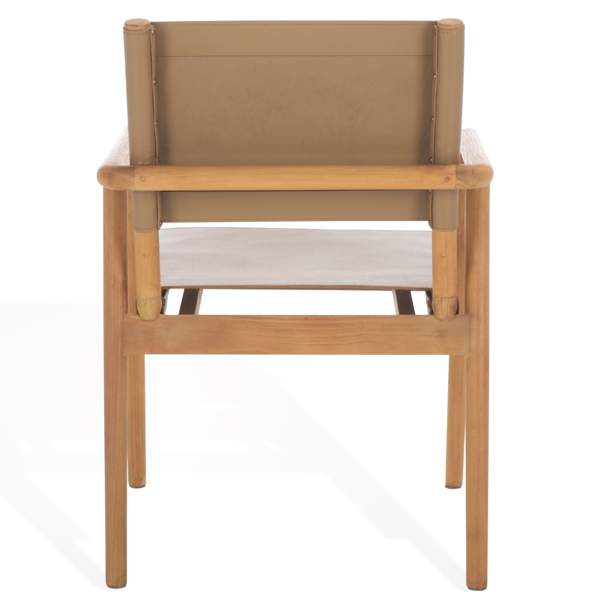 Hutson Leather Dining Chair - Brown/Natural - Image 7