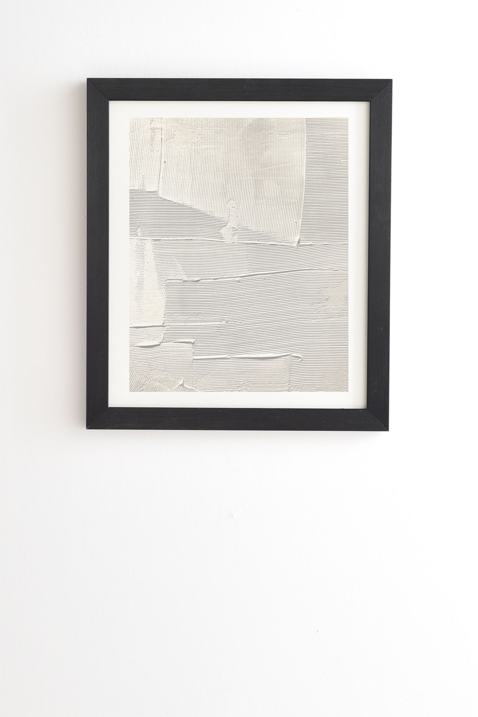 Relief 1 by Alyssa Hamilton Art - Framed Wall Art Basic Black 8" x 9.5" - Image 0