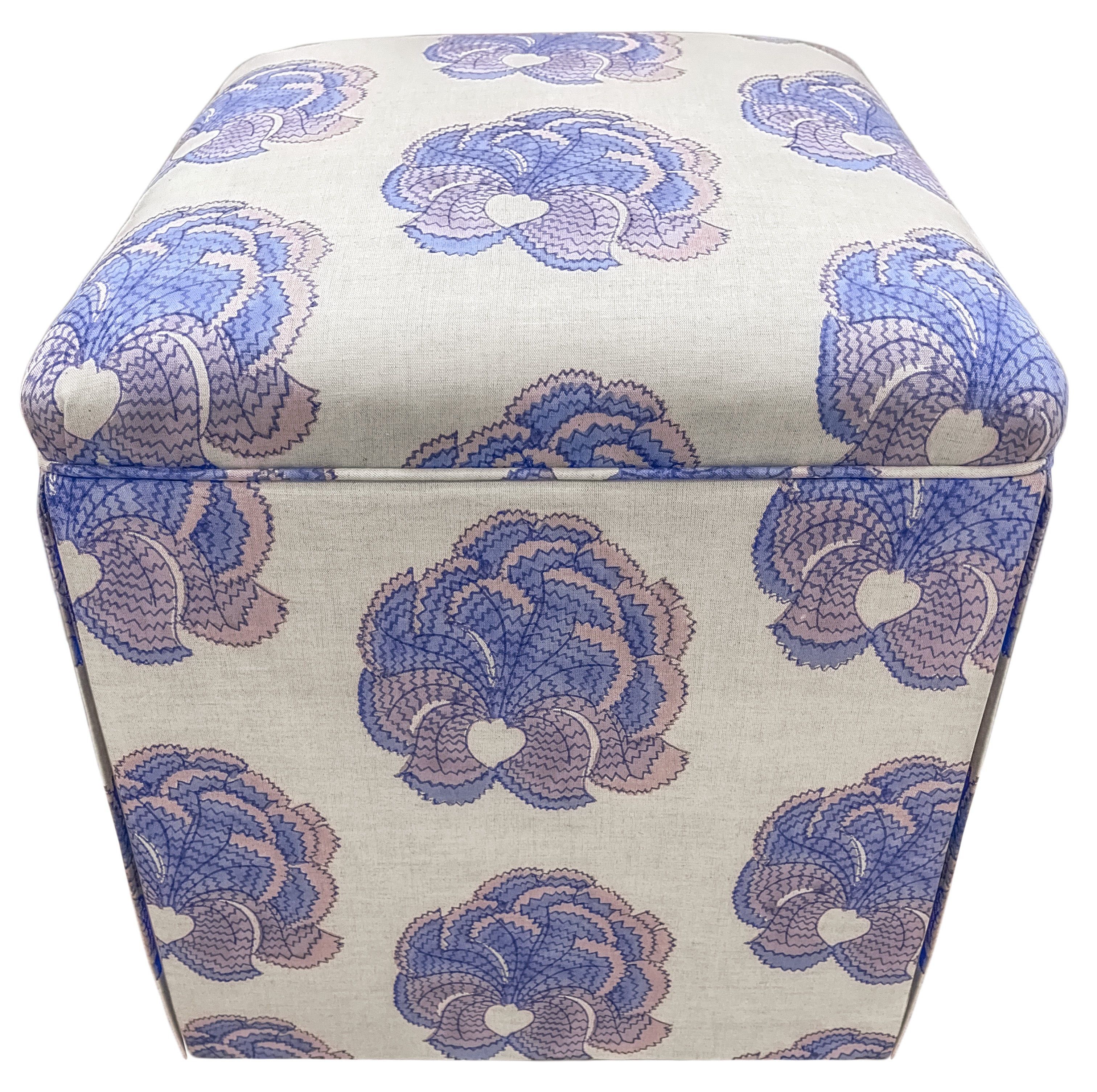 THE SKIRTED OTTOMAN :: ESMERALDA | TULU TEXTILES - 4" X 4" Sample - Image 2