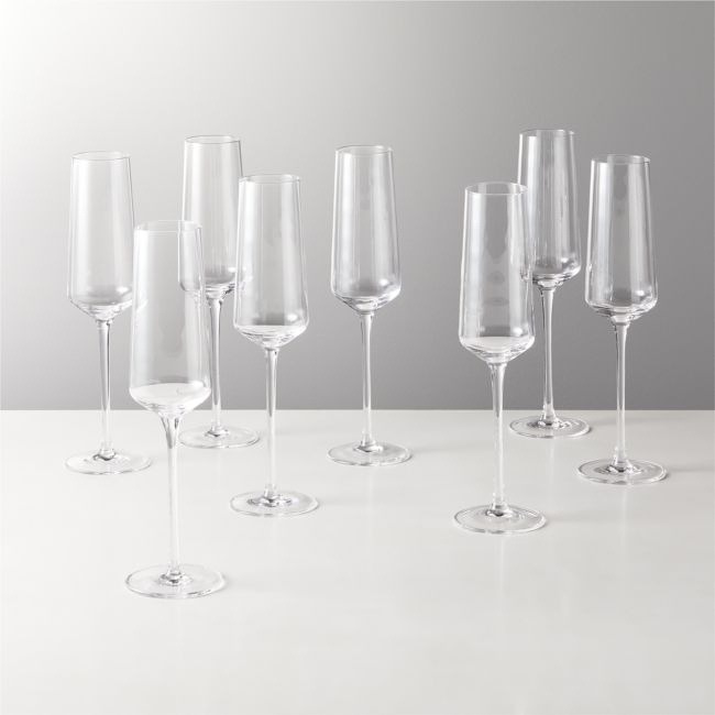 Muse Glass Champagne Flute Set of 6 - Image 0