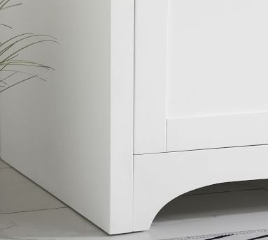 White Cedra Double Sink Vanity, 60" - Image 3