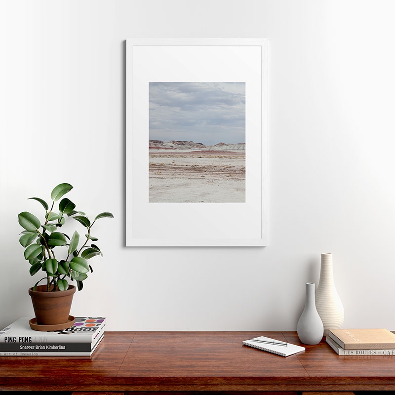 Painted Desert by Catherine McDonald - Framed Art Print Classic White 24" x 36" - Image 1