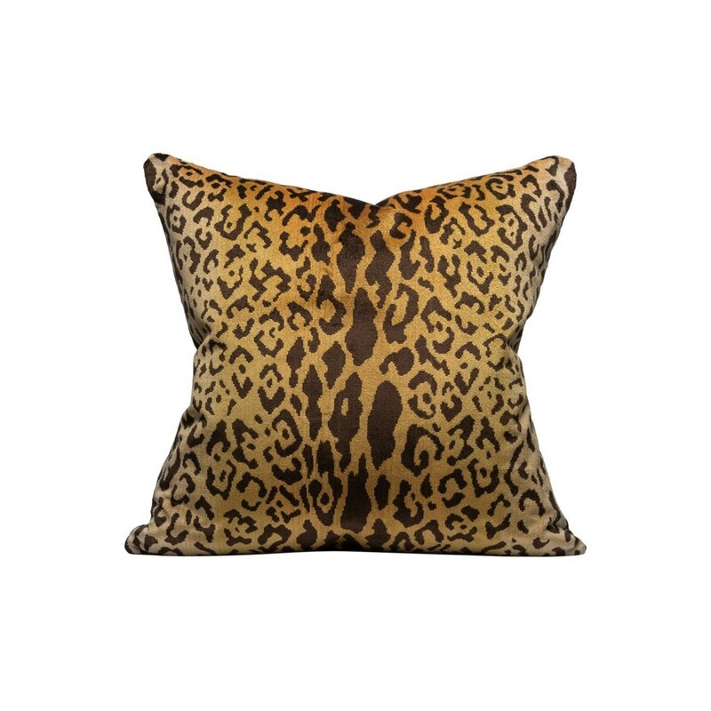 The House of Scalamandre Wild Glamour Leopardo Square Pillow - Image 0