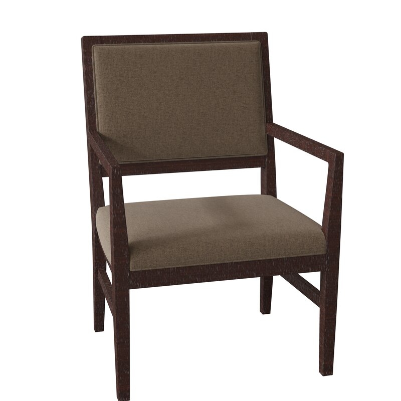 Fairfield Chair Potter Upholstered King Louis Back Arm Chair - Image 0