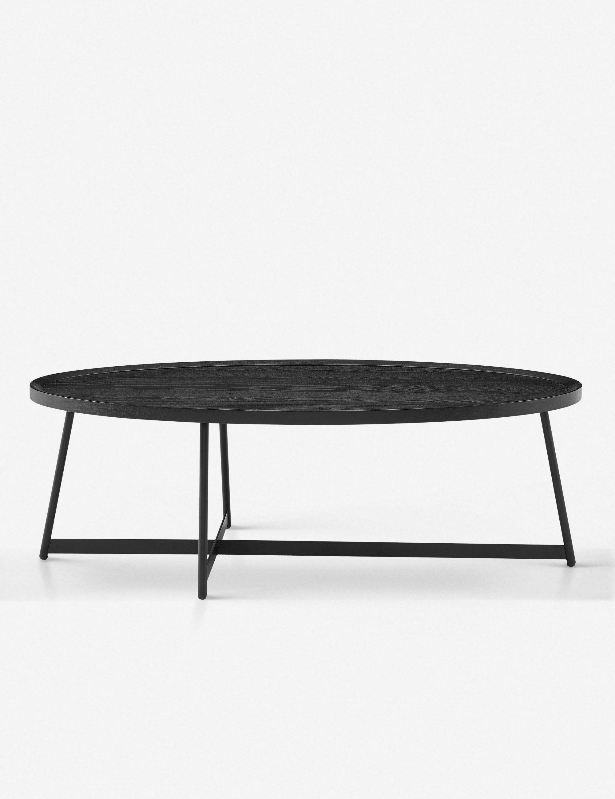 Gweneth Oval Coffee Table, Black Ash - Image 0