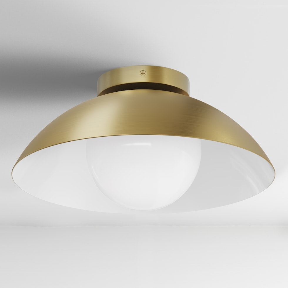Gemma Flushmount Ceiling Light - Brass - Image 0