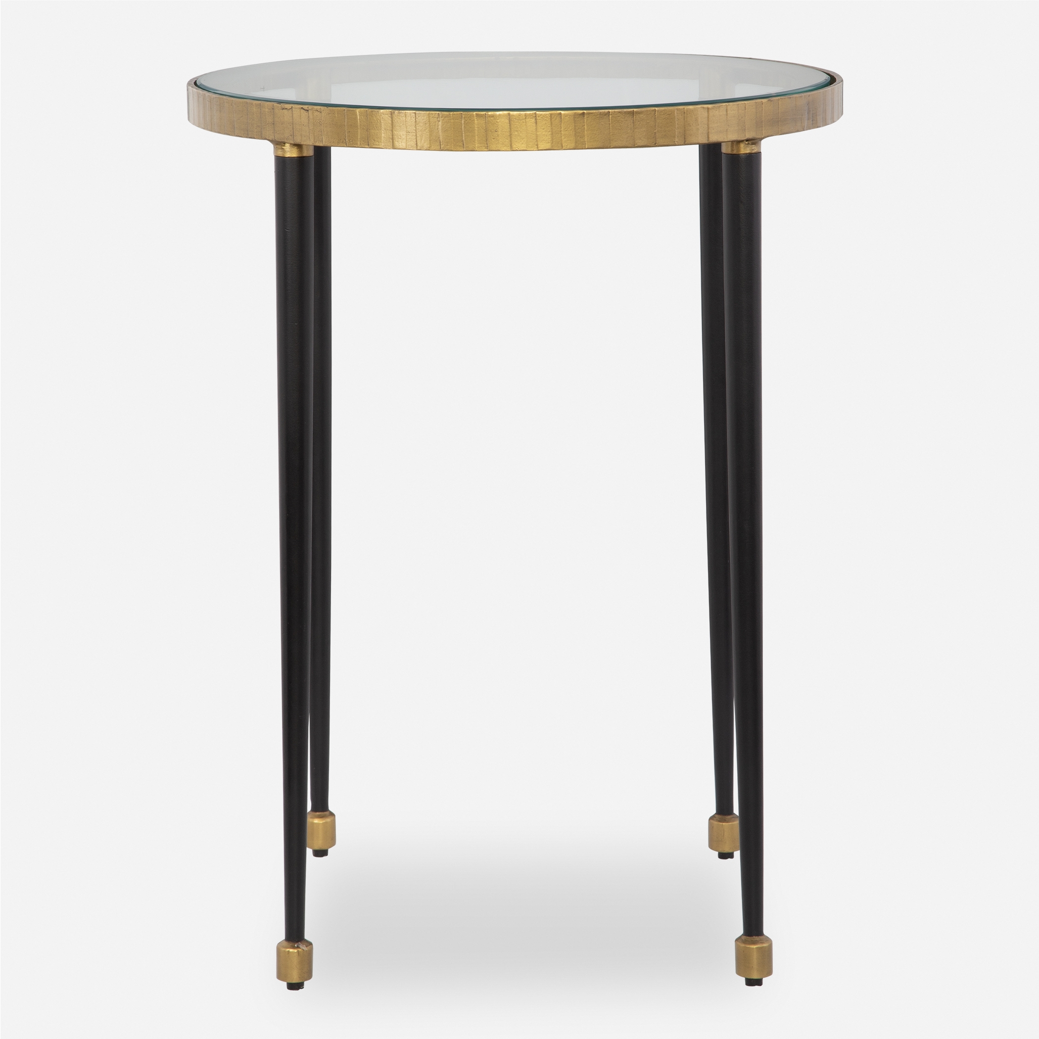 Stiletto Antique Gold Side Table - Image 0