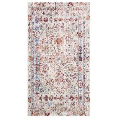 Porthleven Oriental Gray/Red Area Rug - Image 0
