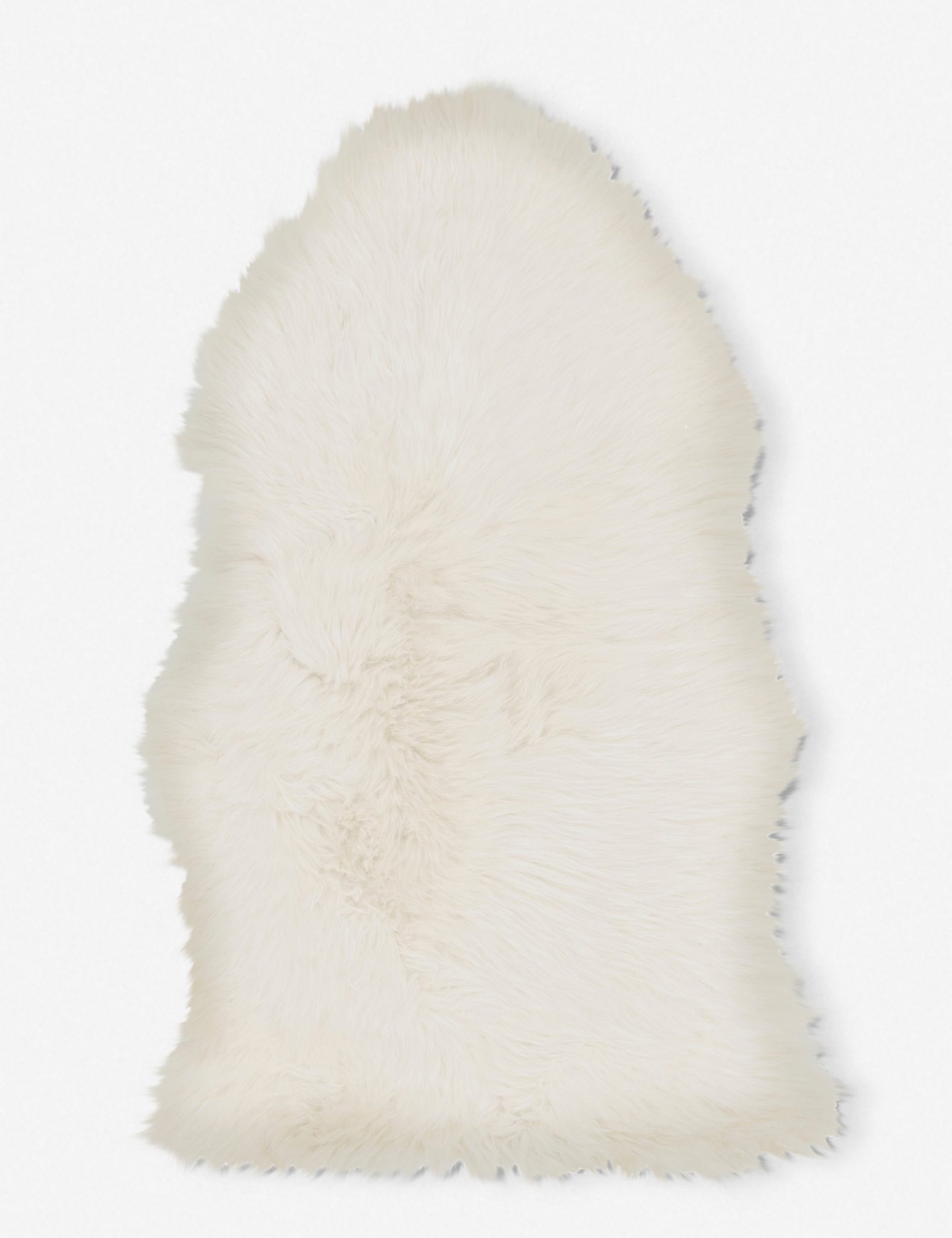 Alma Sheepskin Rug, White 2' x 6' - Image 0
