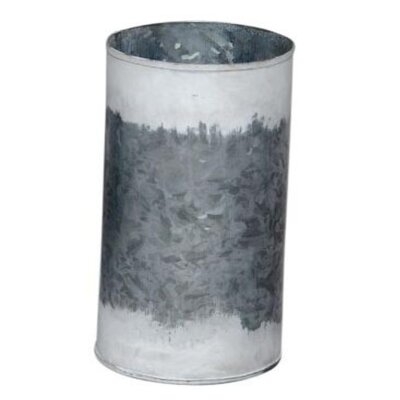 Bubba Silver Iron 6" Indoor / Outdoor Metal Table Vase - Image 0
