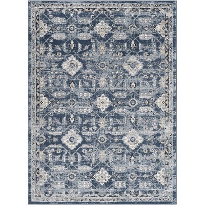 Mather Oriental Navy Area Rug - Image 0
