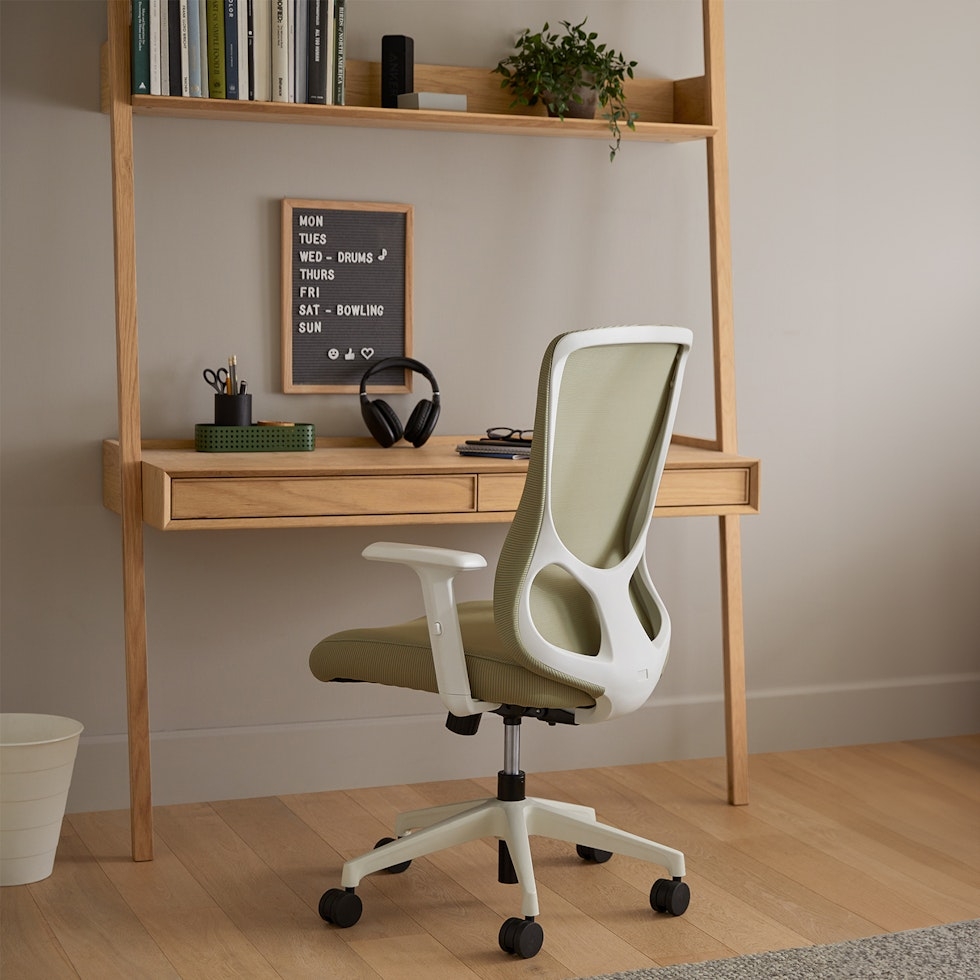 Fantol 51.5" Leaning Desk - Natural Oak - Image 1