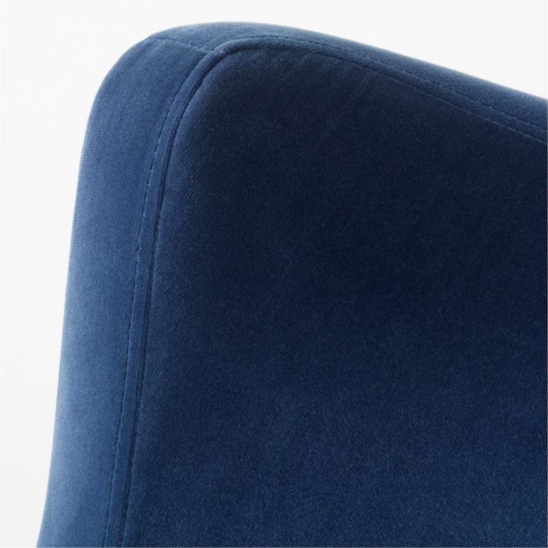 Amber Blue Velvet Chair - Image 5