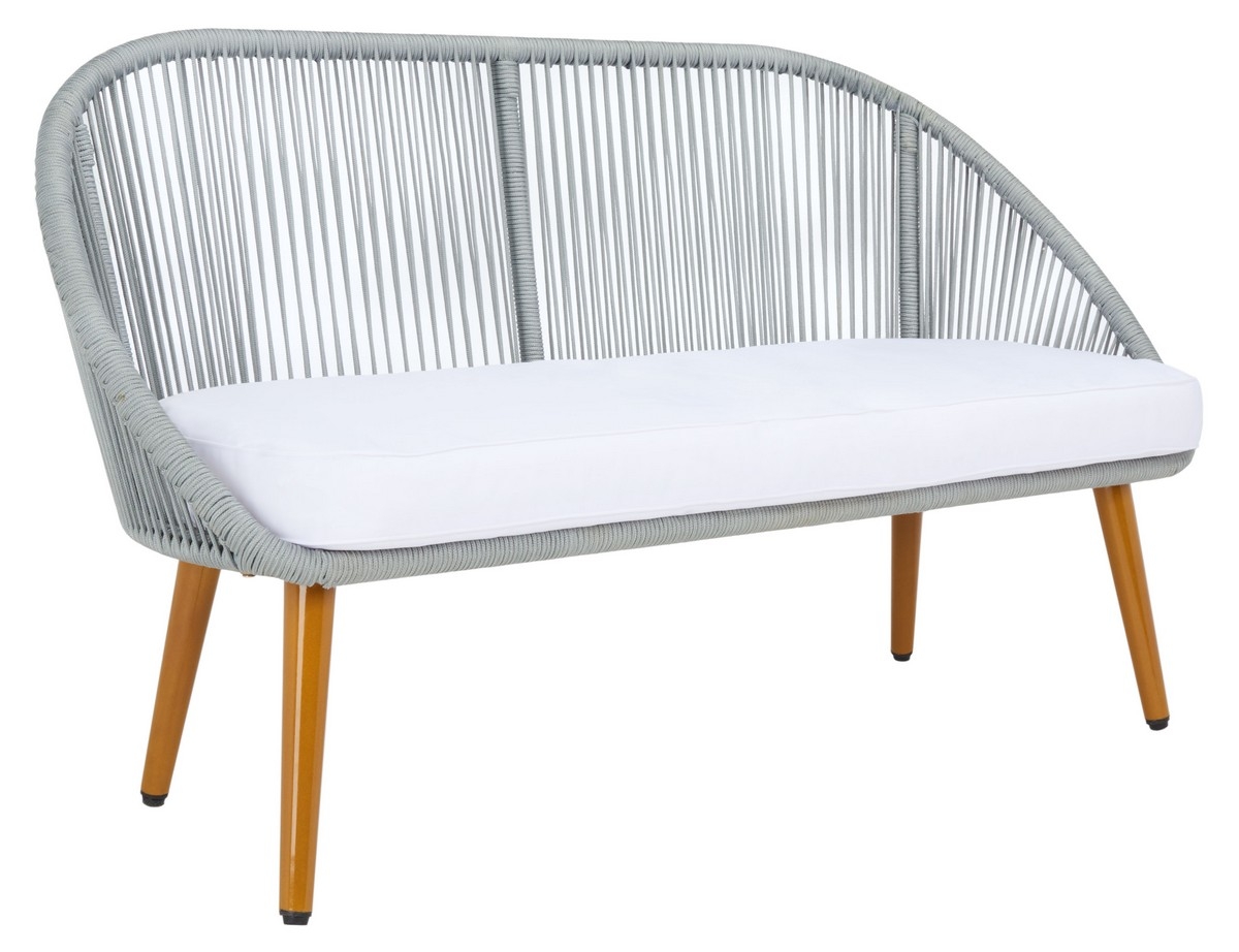 Halcott 4Pc Living Set - Grey / White - Safavieh - Image 8