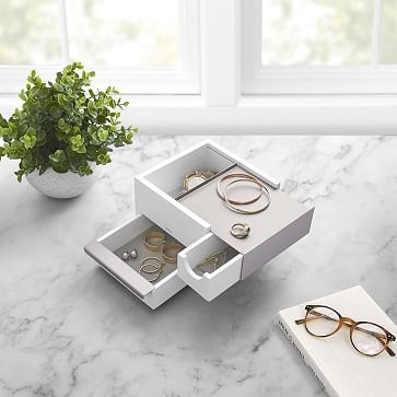 Stowit Mini Jewelry Box, White - Image 3