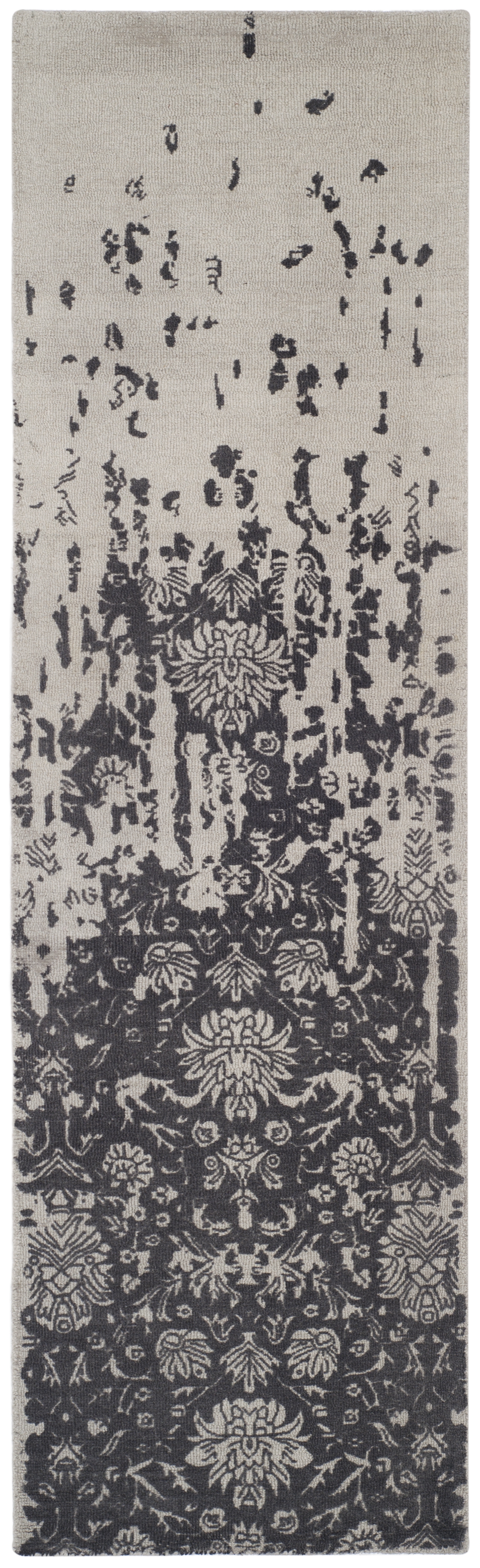 Arlo Home Hand Tufted Area Rug, RVT104H, Silver/Grey,  2' 3" X 8' - Image 0