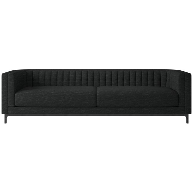 Ambroise 104" Curious Ebony Sofa - Image 0