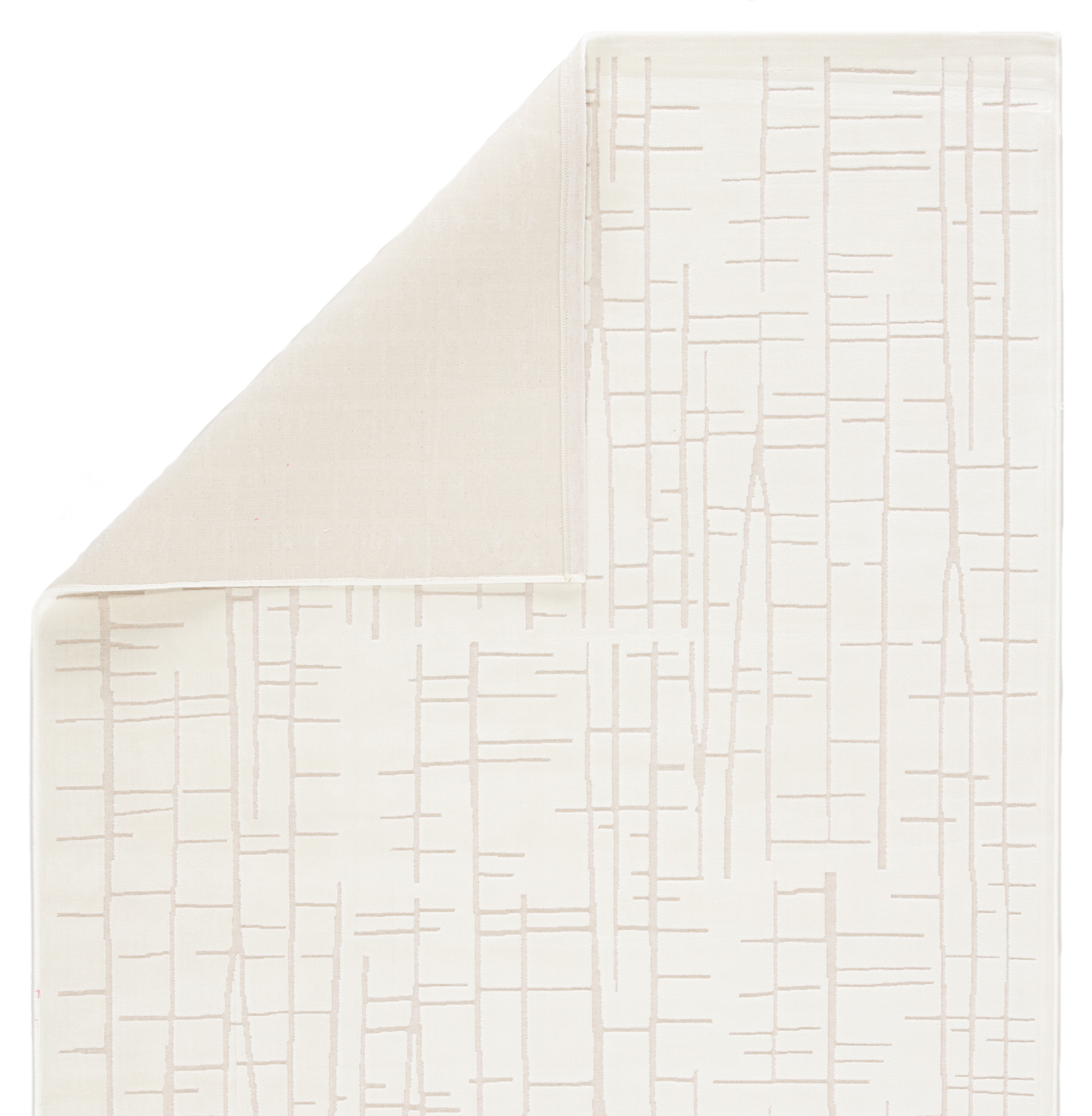 Palmer Abstract White/ Cream Area Rug (9'6"X13'6") - Image 2