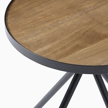 Milan European Oak 18 Inch Side Table - Image 2
