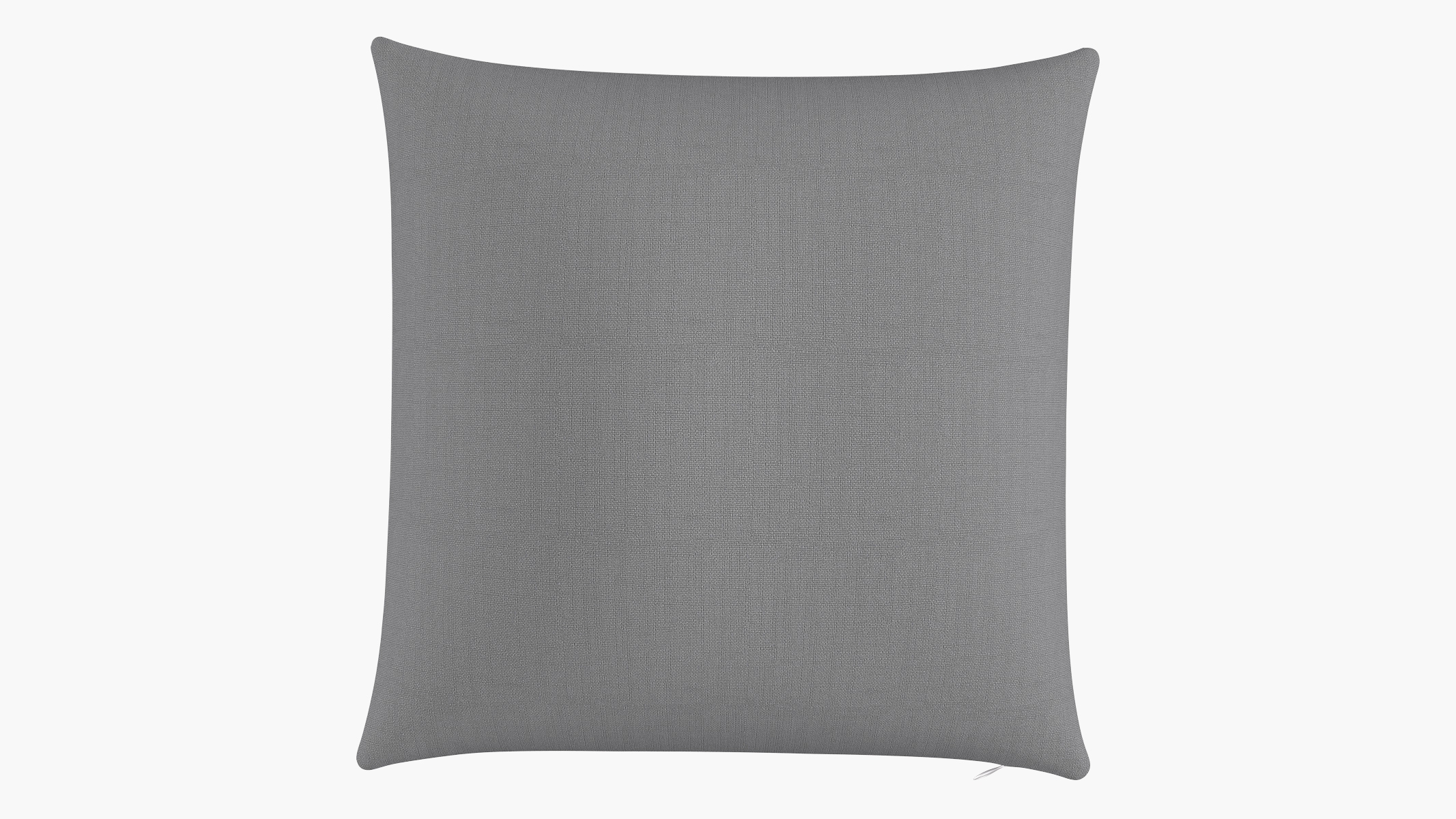 Throw Pillow 22", Grey Linen, 22" x 22" - Image 0